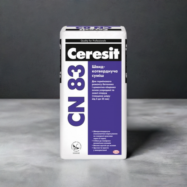 Быстротвердеющая смесь Ceresit CN 83